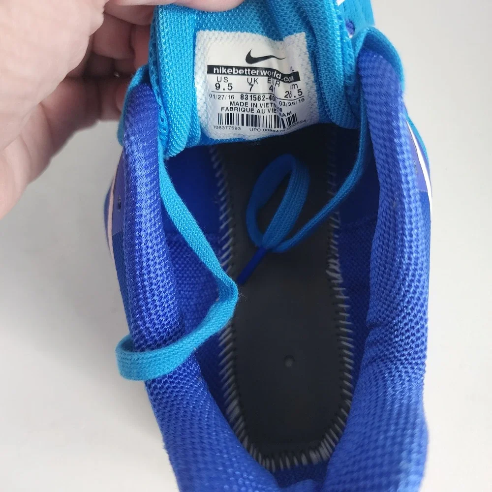 Nike Zoom Winflo 3 Blue White Running Shoes Women 9.5 Sneaker New w Flaw *Read*